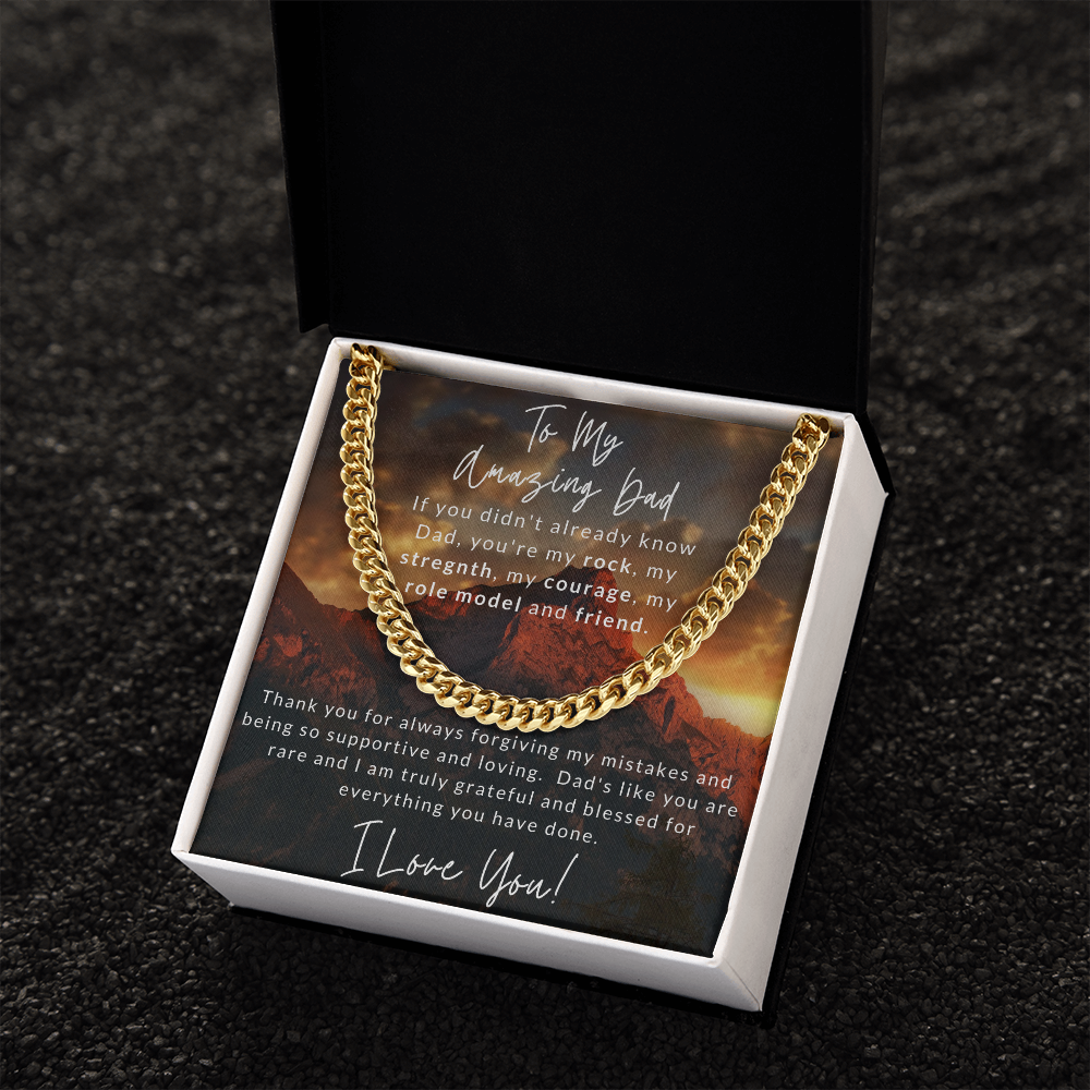 Amazing Dad Cuban Link Necklace