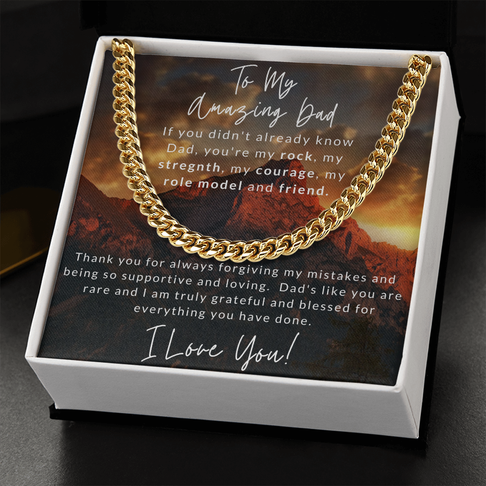 Amazing Dad Cuban Link Necklace