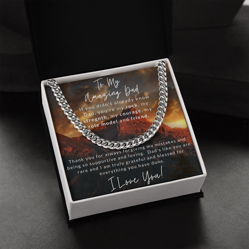 Amazing Dad Cuban Link Necklace