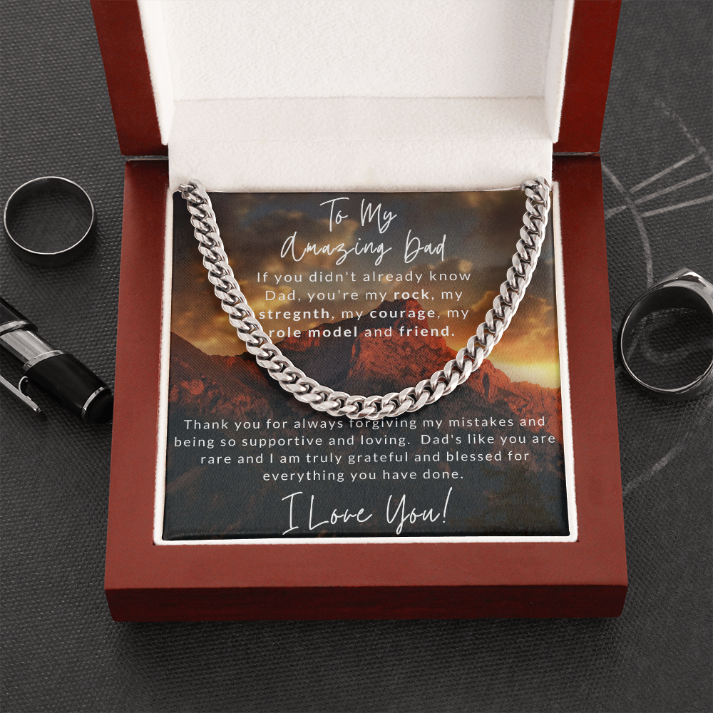 Amazing Dad Cuban Link Necklace