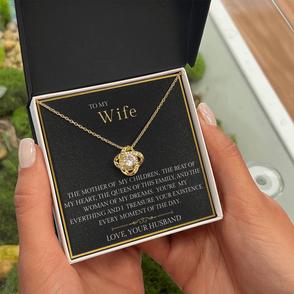 To My Wife Infinity Knot Necklace