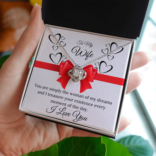 To My Wife Love Knot Necklace