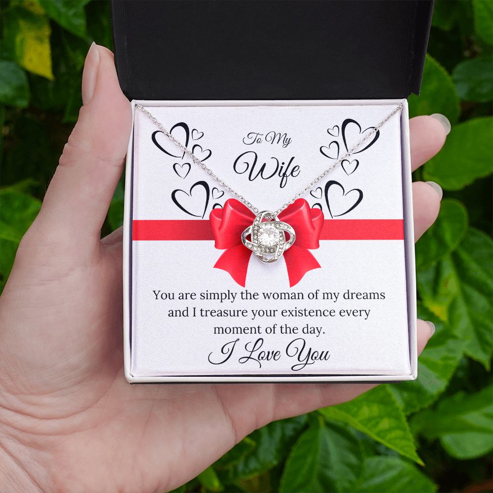 To My Wife Love Knot Necklace