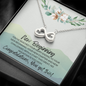 New Beginning, Congratulations! - Infinity Heart Necklace