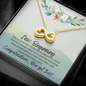New Beginning, Congratulations! - Infinity Heart Necklace