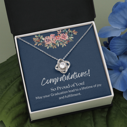 Congratulations! - Graduation Love Knot Necklace 2