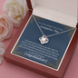 To A Beautiful Girl - Graduation Love Knot Necklace
