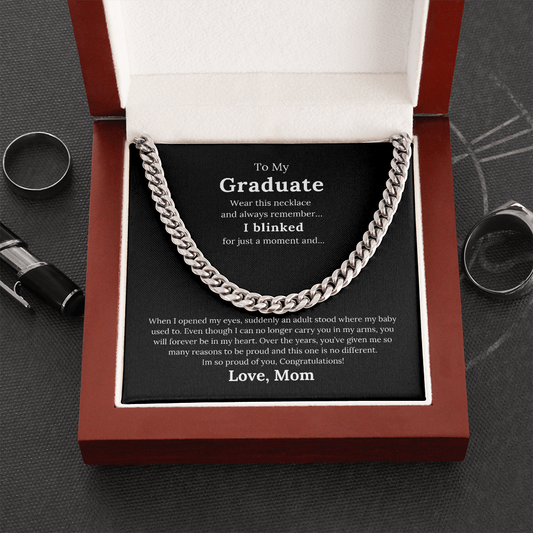 Gender Neutral From Mom - Cuban Link Chain Necklace