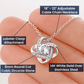 To My Lovely Wife Love Knot Necklace