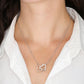 To My Granddaughter Interlocking Heart Necklace