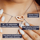 To My Granddaughter Interlocking Heart Necklace