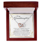 To My Granddaughter Interlocking Heart Necklace