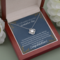 To A Beautiful Girl - Graduation Love Knot Necklace